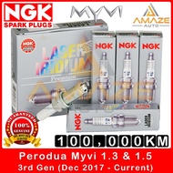 NGK Laser Iridium Spark Plug for Perodua Myvi 3rd Gen (Dec 2017 - Current) - 100,000KM Spark Plug [A