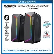 SONICGEAR IOX 2 DESKTOP 2.0 SPEAKER WITH BLUETOOTH FUNCTION AND HIGH SOUND QUALITY