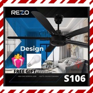 REZO S106 56”5 BLADE Steel AC Motor Regulator/Ceiling Fan/Kipas Siling/5 bilah