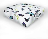 Society6 83 Oranges Pigeon Park Indoor/Outdoor Floor Cushion, 26" x 26", Yellow