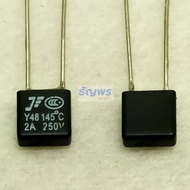 เทอร์โมฟิวส์ ฟิวส์ ความร้อน พัดลม มอเตอร์ Motor Thermal Fuse 2A 250V 95°C ถึง 150°C #TF-SQ 2A (1 ตัว