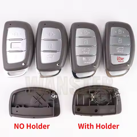 3 4 Bottons Car Key Fob Case Shell Housing for Hyundai Creta Mistra Elantra Tucson IX35 IX25 Sonata 