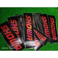 USD shock SHOWA Sticker size 20cm x 6 cm 2pcs RAINBOW CHROME MATERIAL