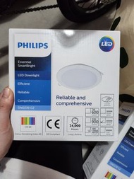 (餘2盞)全新 Philips LED 14W 4000K天花超薄筒燈DN027BG2 $60/@