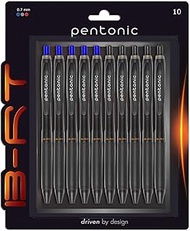 Pentonic Linc B-RT Ball Point Pen (0.7 mm, Blue & Black Ink, Pack of 10)
