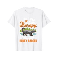 -Slogan Kemeja Badger Madu Lucu - T-shirt kasual lengan pendek "Saya tidak memerlukan badger madu sa