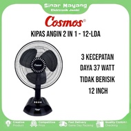 COSMOS 12-LDA TWINO/ Desk Fan COSMOS 12 Inch/ Official COSMOS Warranty