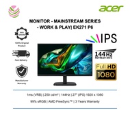 Acer Monitor - Mainstream Series - Work & Play| EK271 P6 (27/IPS/1080p/144Hz/1ms/VGA/HDMI/3 yrs)