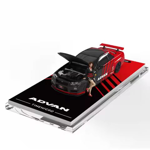 TM 1:64 GTR34 Open-lid Advan- Standard alloy car model