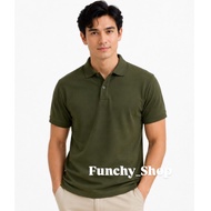HIJAU T-SHIRT ARMY GREENPOLO - POLO SHIRT - MEN'S COLLAR T-SHIRT - ARMY PLAIN T-SHIRT Polo Shirt Pol