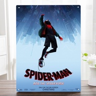 Spider-Man: Into the Spider-Verse (2018) Movie Poster Metal Wall Sign Metal Poster Home Bedroom Wall Decor