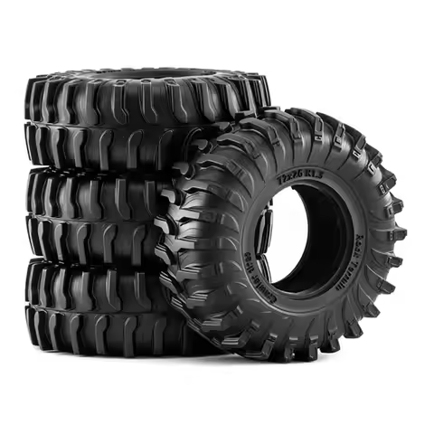 [Todaybuy】 1.3 Inch RC Car Tire Soft Rubber RC Car Tire Beadlock Wheels Rims For 1/18 TRX4M SCX24 FM