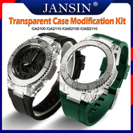 Metal Bezel GA2100 GA2110 Gen5 GAB2100 Mod Kit For Casioak Watch Transparent Case And Fluororubber S