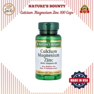 Nature's Bounty Calcium Magnesium Zinc with Vitamin D3 100 caplets Nature Supplement D-3 Supplement 