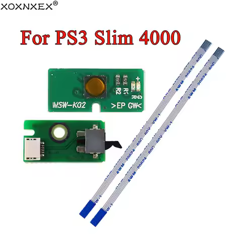 For PS3 4000 CECH 4000 Super Slim Power Button On OFF Switch Board W Eject Ribbon Cable Board Flex C