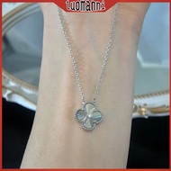 VCA Four Leaf Clover Laser Diamond Female Necklace