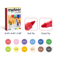 ชื่อ: Mideer มิเดียร์ Dual Tip Markers ปากกาเมจิกแบบโปร่งแสง ลบได้ 2 ด้าน (MD4308MD4309)