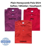 Polo Shirt Maroon, Red, Orange | Unisex | Honeycomb Fabric | Softex Southport Whistler