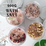 200g Bath Salt Body / Foot Soak / Scrub/ Rendam Kaki | Himalayan Pink Salt | Epsom Salt | Essential Oils Gift (basic +)