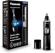 Panasonic Er-Gn300K503 Wet and Dry Nose Brow Trimmer, Black, 1.5" x 1.35" x 6.4", for Men