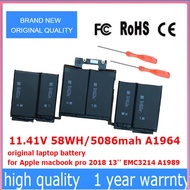 A1964 100% Laptop battery for Apple Macbook pro 2018-2019 13" EMC3214 A1989 A2251