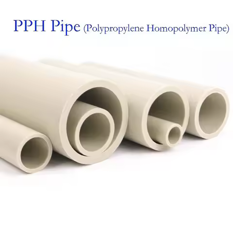 2Pcs Length 500mm PPH Pipe PPH Water Pipe Plastic Tube Aquarium Connector Fish Tank Garden Irrigatio