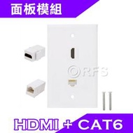 ◎洛克潮流館◎HDMI資訊面板 HDMI CAT6 HDMI面板模組 HDMI插座 乙太網路 壁板 組合面板