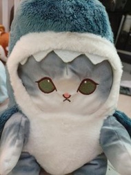 鯊魚造型貓咪毛公仔公仔