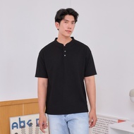 Khaki Bros. - คาคิบรอส -  Henley - Loose Fit - เสื้อ Henley  ทรง Loose Fit - KM25K036