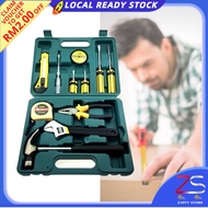 12PCS Household tool set Hardware toolbox car life hammer manual set tool D-8012