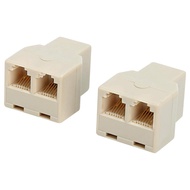 Uvital RJ12 6P6C 1 Female to 2 Female Telephone Line Splitters, Telephone Landline Cable Connector a