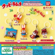日本扭蛋 昭和兔仔松鼠掛飾 Kuppy Ramune keychain