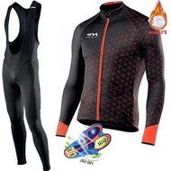 NW Cycling Jersey Fleece Winter Long-Sleeved Cycling Jersey Tour de France Competition Fleet Edition
