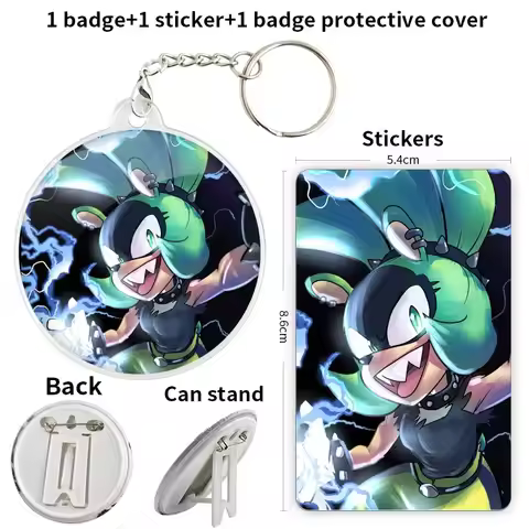 Surge the Tenrec Game Anime Character Soft Button Badge Brooch anchor Peripherals Pin DIY Jewelry Pe