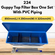 #224 Guppy Top Filter Box For Fish Pond / Tank - 850mm(L) X 290mm(W) X 320mm(H) - Suitable for 6 - 9