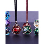 Running Group Dice Detachable Necklace DND Dungeons and Dragons Board Game D20 Multi-faceted Toy Por