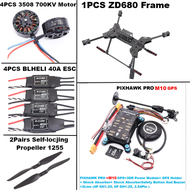NEW ZD680 PRO M8N/M9N/M10 Full Carbon Fiber Hexa-Rotor Foldable Arm Hexacopter Frame Kit PIXHAWK wit