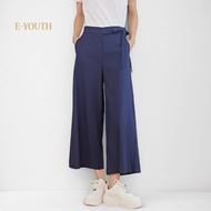 Eyouth 10152 Women High Waist pants Belted Comfort Culottes