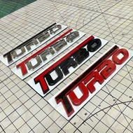 🌟MATERIAL METAL🌟 TURBO WORDING LOGO / EMBLEM / BADGE FOR X50 / ATIVA / MYVI / VIOS / CITY