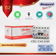 MAXGUARD 2POLE 32A 40A 63A MCB