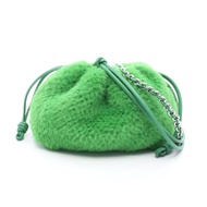 【二手】 LOEWE Flamenco 手提包/單肩包 A411FCRX25 綠色皮革 Flamenco 手提包 中號 女士 全新未使用