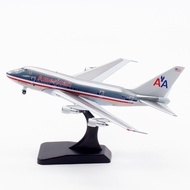 JC Wings 1: 400 Airplane Model Alloy American Airlines Boeing B747SP N602AA Polishing