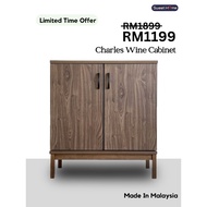 Local Seller Charles Wine Cabinet | Wine Storage | Kabinet Wain | Storage Cabinet | Mini Wine Cabine