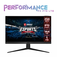 MSI Optix G241 -60.96 cm (24 inch) IPS Gaming Monitor – Full HD - 144hz Refresh Rate - 1ms Response time – AMD Freeync for Esports (3 YEARS WARRANTY BY CORBELL TECHNOLOGY PTE LTD)