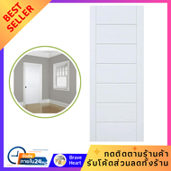 ประตูภายนอก ประตูสำเร็จรูป ไฟเบอร์กลาส ECO-DOOR 9P ขนาด 80X200 ซม. สีขาว แข็งแรง ทนทาน Exterior door