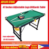 ⊕۩47*25.6 inches Mini billiard Table for Kids adjustable metal legs billiard table set pool table