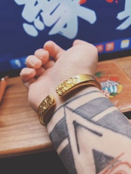 Ancient Method Texture Auspicious Cloud Element Bracelet Men Women Commuter Simple Versatile High-En