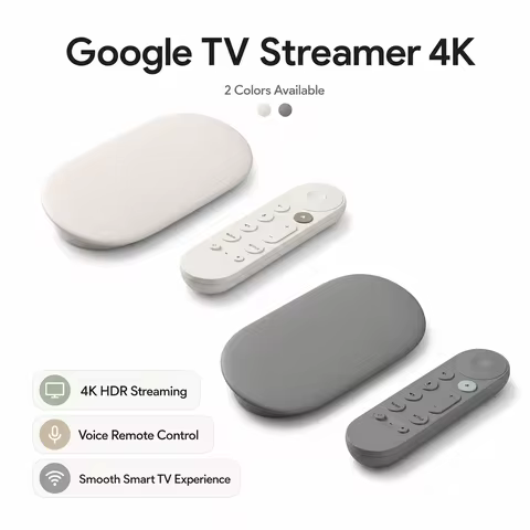 Google TV Streamer 4K Google Streaming Media Player TV stick HDR 4K Ultra HD Voice Control WiFi 6 Bl