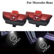 LED Car Door Welcome Light Auto Logo Shadow Projector Lamp car accessories For Mercedes Benz W204 C2