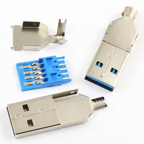 20pcs USB 3.0 AM Male 9 Pin 9P Type A Three Types Plug Solder Jack Socket Connector